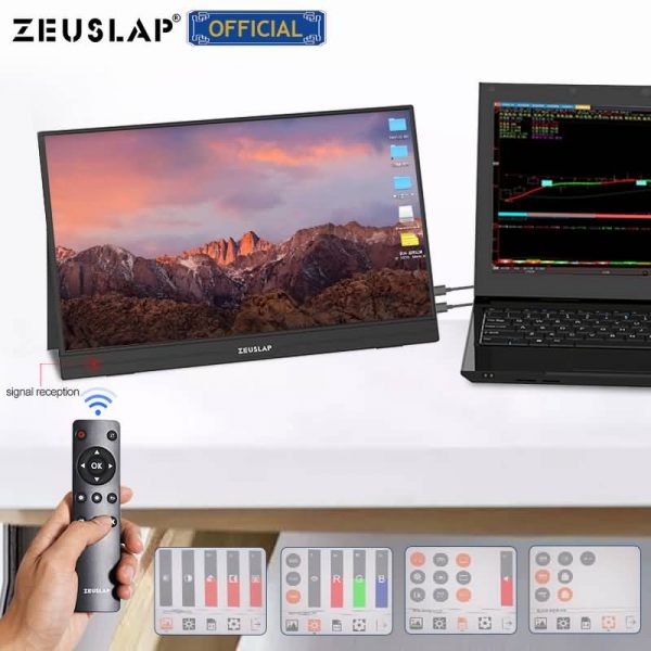 Buy Zeuslap portable monitor ultrathin 15.6inch 1080p/touch/4K ips ...